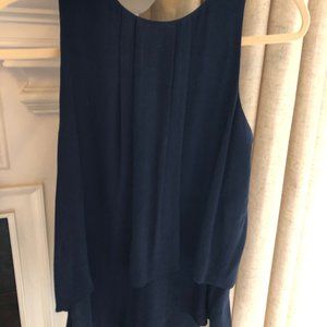 J. Crew Sleeveless Navy Top
